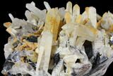 Quartz Crystals with Bladed Hematite - Lechang Mine, China #132741-2